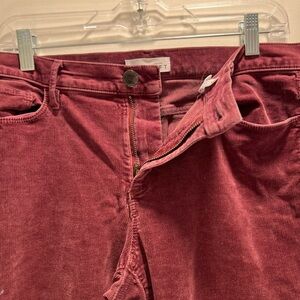 LOFT Corduroy Pants in Deep Mauve